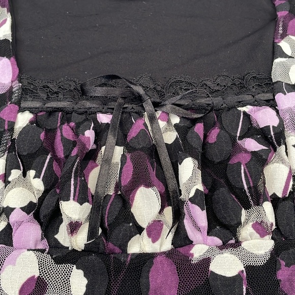 Women's INC International Concepts Floral Lace 3/4th Sleeve Top XL - Picture 3 of 16